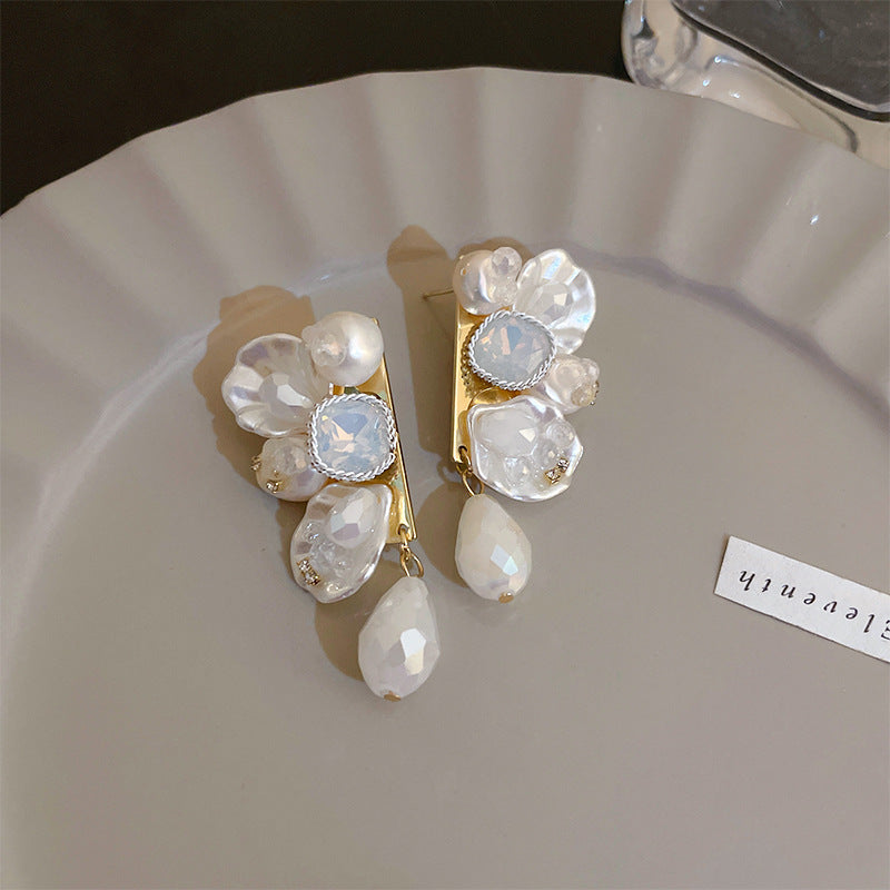 Wholesale 925 Silver Pin Vintage Earrings Pearl